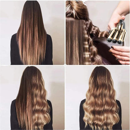 🔥Hot Sale 49% OFF🎁-3-Barrel Curling Iron with Adjustable Temperature