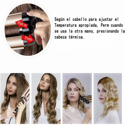 🔥Hot Sale 49% OFF🎁-3-Barrel Curling Iron with Adjustable Temperature