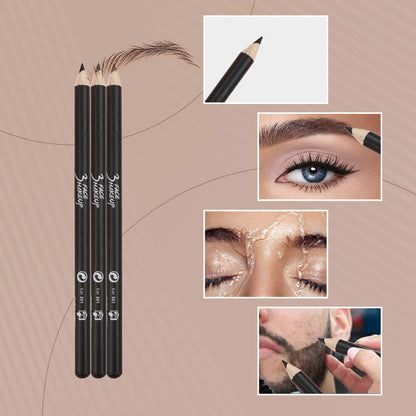 Wooden Waterproof Long Lasting Hardcore Eyebrow Pencils