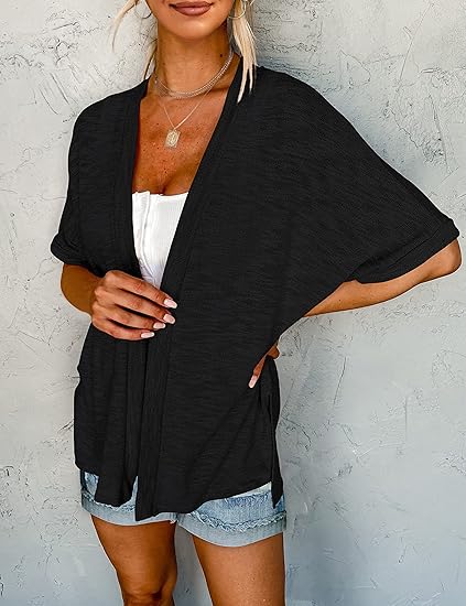 🔥Summer Hot Sale 49％ OFF💝2025 New Stylish Flowy Short Sleeve Cardigan