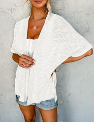 🔥Summer Hot Sale 49％ OFF💝2025 New Stylish Flowy Short Sleeve Cardigan