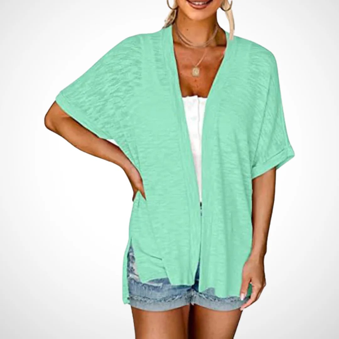 🔥Summer Hot Sale 49％ OFF💝2025 New Stylish Flowy Short Sleeve Cardigan