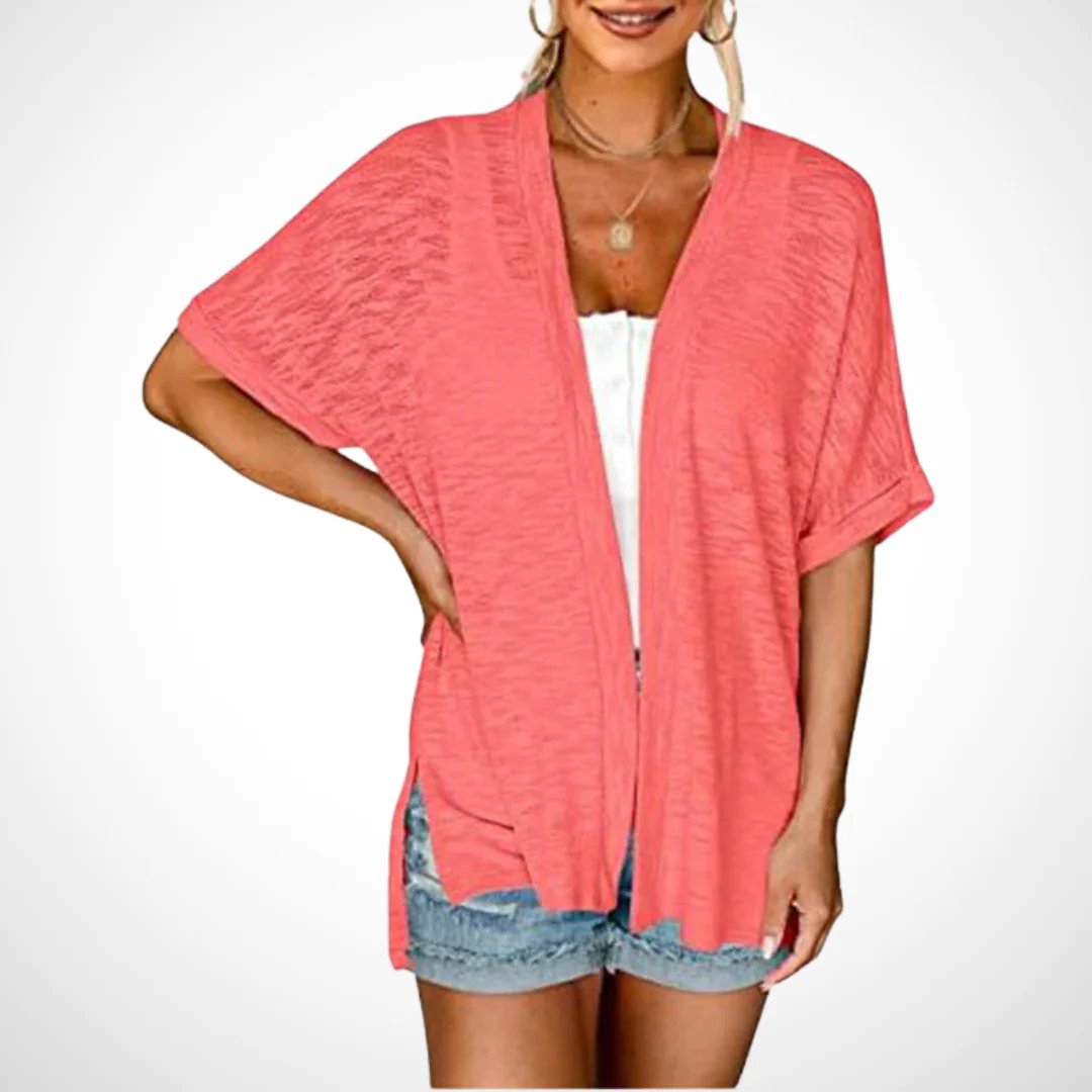 🔥Summer Hot Sale 49％ OFF💝2025 New Stylish Flowy Short Sleeve Cardigan
