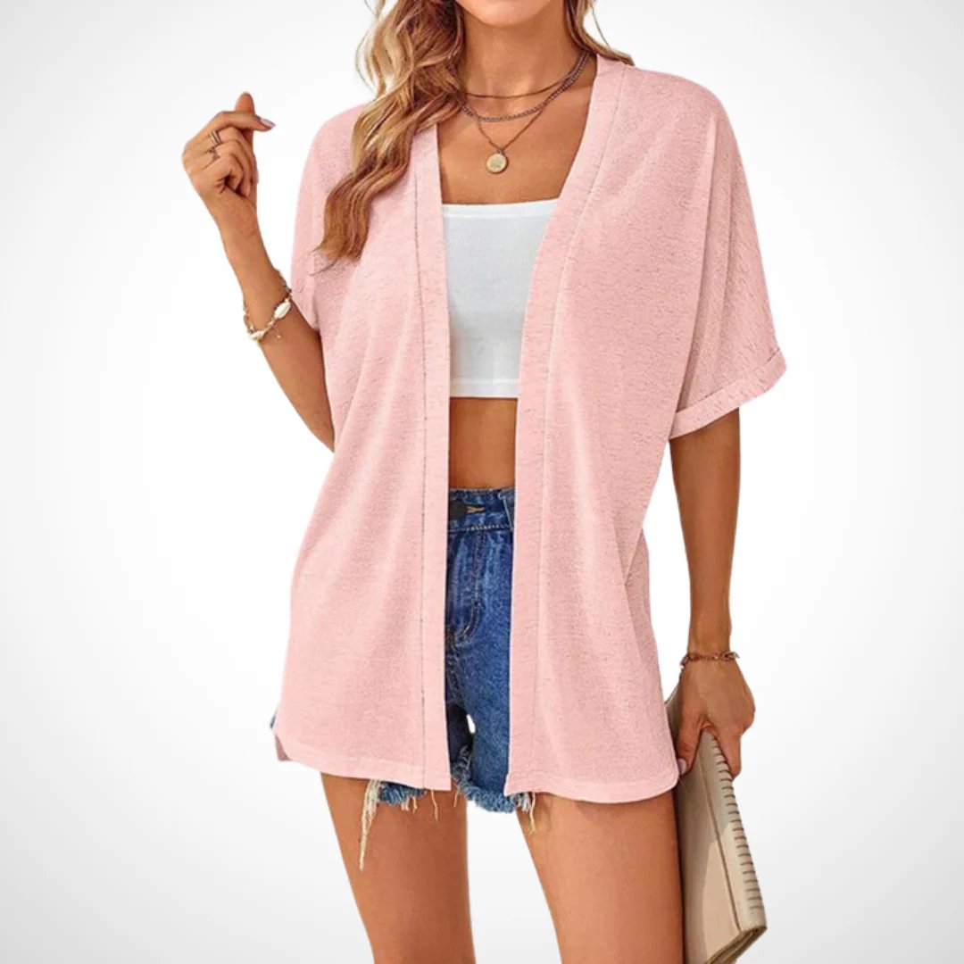 🔥Summer Hot Sale 49％ OFF💝2025 New Stylish Flowy Short Sleeve Cardigan