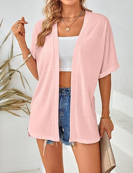 🔥Summer Hot Sale 49％ OFF💝2025 New Stylish Flowy Short Sleeve Cardigan