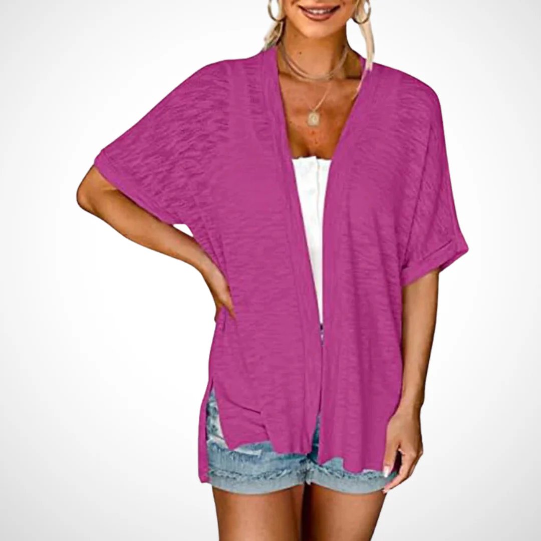 🔥Summer Hot Sale 49％ OFF💝2025 New Stylish Flowy Short Sleeve Cardigan