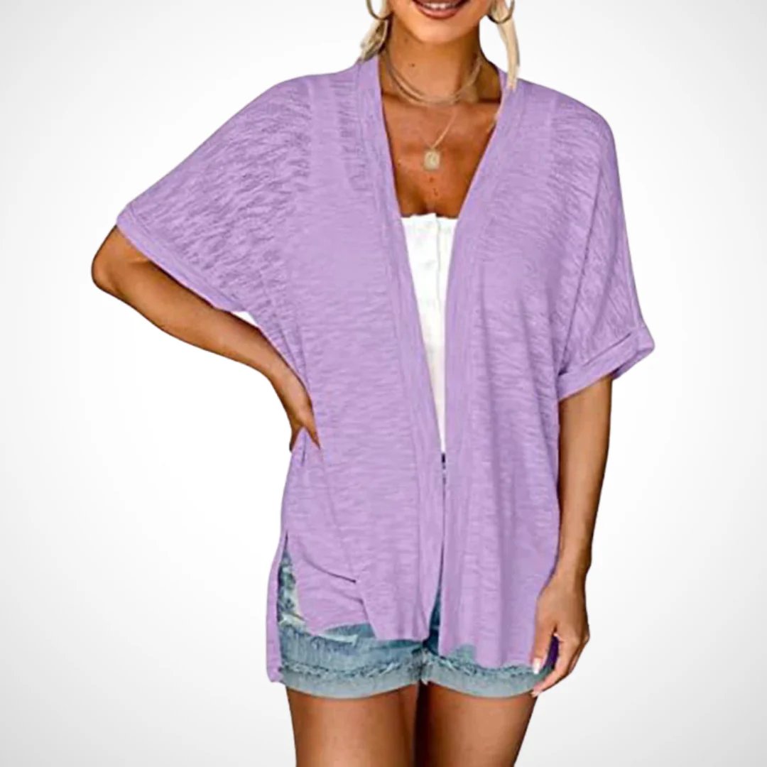 🔥Summer Hot Sale 49％ OFF💝2025 New Stylish Flowy Short Sleeve Cardigan