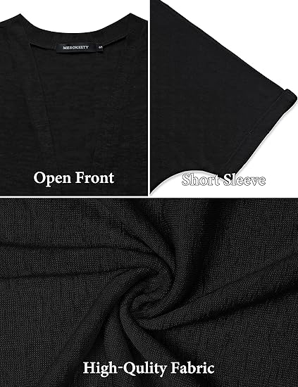 🔥Summer Hot Sale 49％ OFF💝2025 New Stylish Flowy Short Sleeve Cardigan
