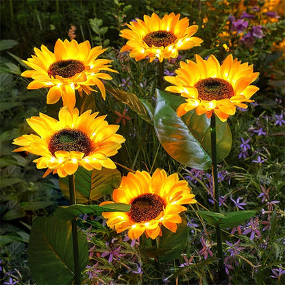 🌻30% OFF FLASH SALE ! Sunflower Solar Lights – Glowing Decor for Garden ✨🌿【Hurry Up】