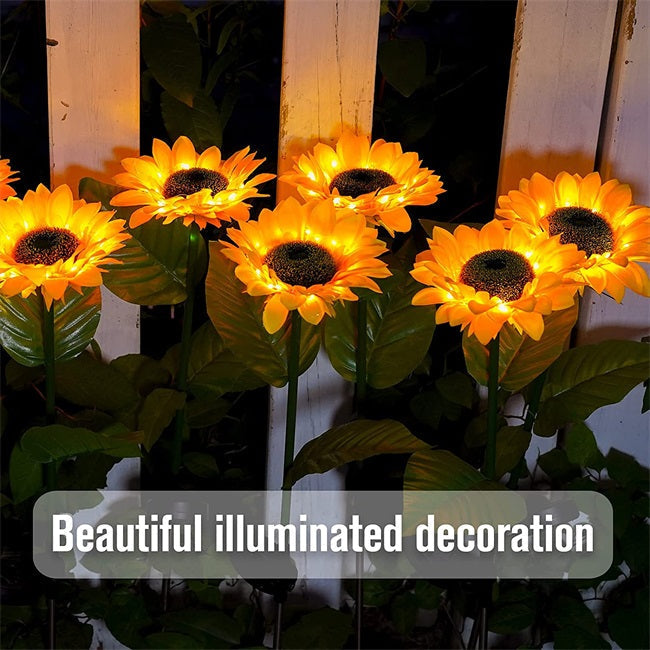 🌻30% OFF FLASH SALE ! Sunflower Solar Lights – Glowing Decor for Garden ✨🌿【Hurry Up】