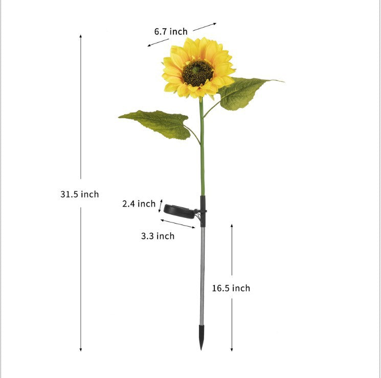 🌻30% OFF FLASH SALE ! Sunflower Solar Lights – Glowing Decor for Garden ✨🌿【Hurry Up】