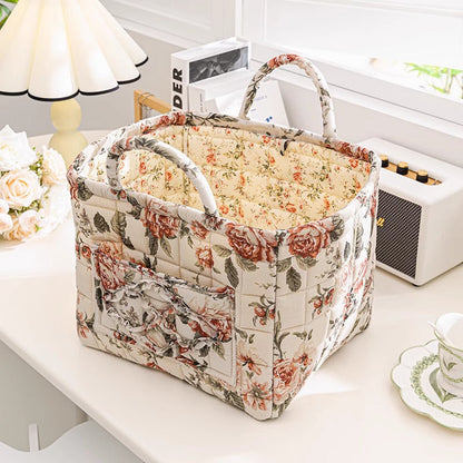 🎁Last Day Promotion 49% OFF🔥Portable Floral Fabric Storage Basket