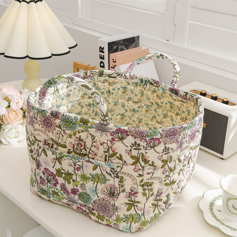 🎁Last Day Promotion 49% OFF🔥Portable Floral Fabric Storage Basket