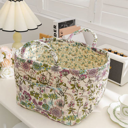 🎁Last Day Promotion 49% OFF🔥Portable Floral Fabric Storage Basket
