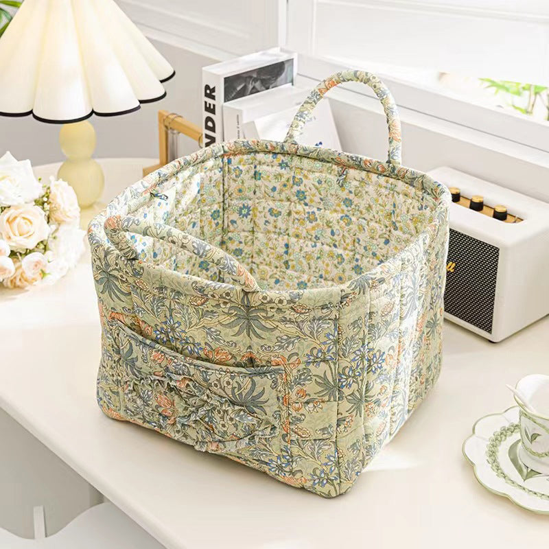 🎁Last Day Promotion 49% OFF🔥Portable Floral Fabric Storage Basket