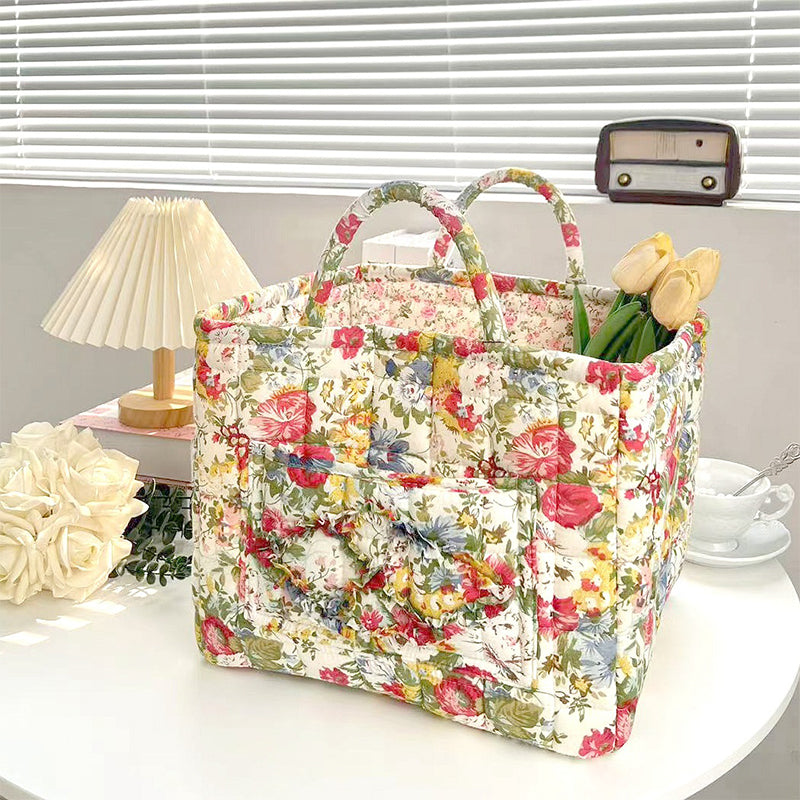 🎁Last Day Promotion 49% OFF🔥Portable Floral Fabric Storage Basket