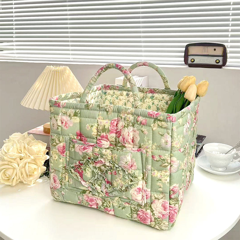 🎁Last Day Promotion 49% OFF🔥Portable Floral Fabric Storage Basket