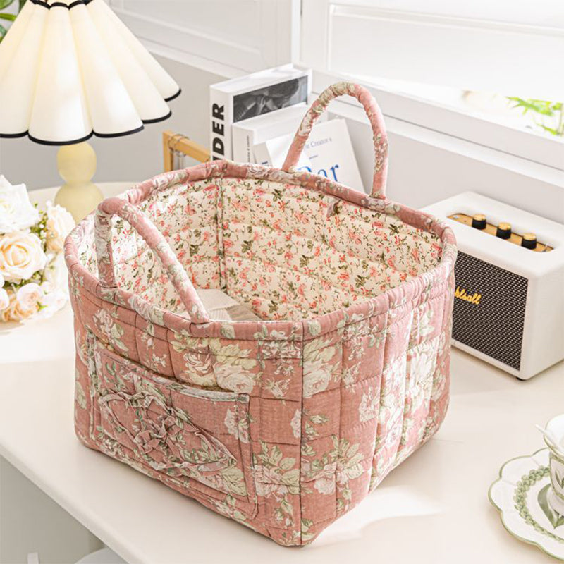 🎁Last Day Promotion 49% OFF🔥Portable Floral Fabric Storage Basket