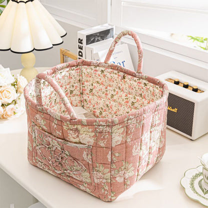🎁Last Day Promotion 49% OFF🔥Portable Floral Fabric Storage Basket