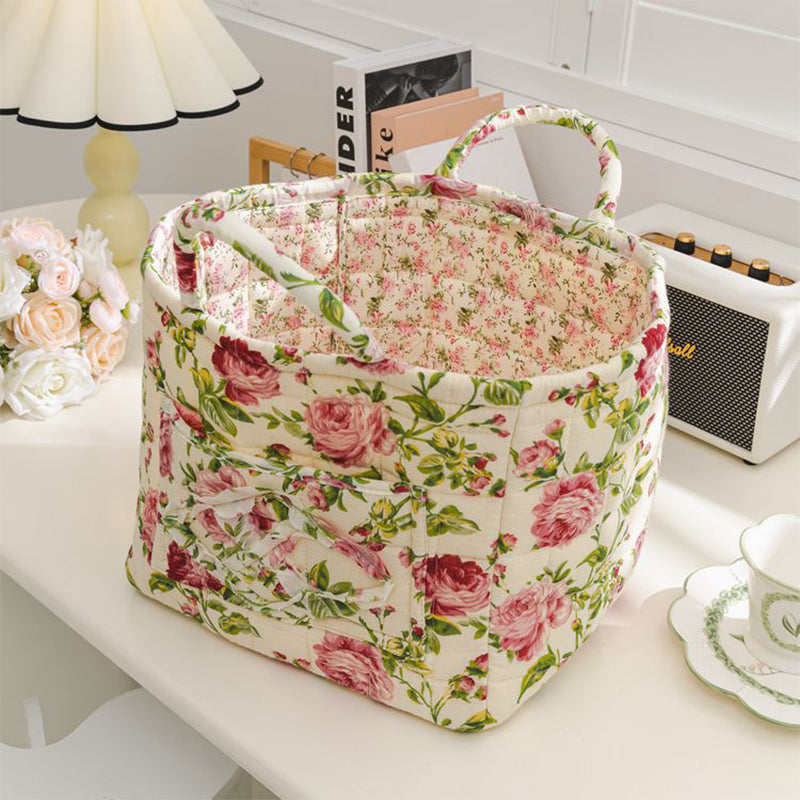 🎁Last Day Promotion 49% OFF🔥Portable Floral Fabric Storage Basket