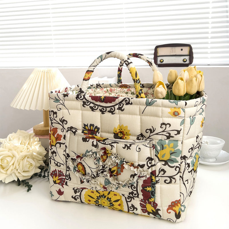 🎁Last Day Promotion 49% OFF🔥Portable Floral Fabric Storage Basket