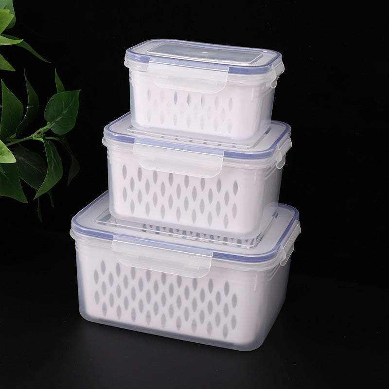 🔥HOT SALE 49% OFF🔥3PCS Fruit Storage Container Set for Fridge with Removable Colander