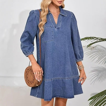 🔥Last Day Sale 49%🔥Women's Casual Denim Dress