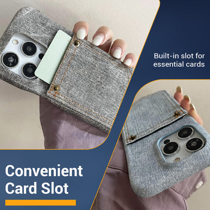 Vintage Phone Case with Card Slot for iPhone