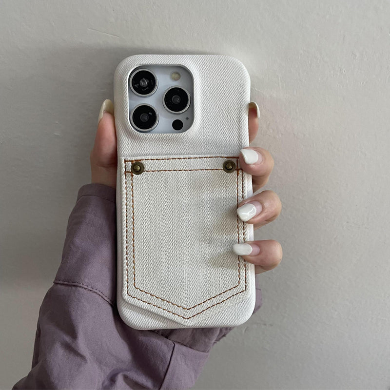 Vintage Phone Case with Card Slot for iPhone