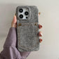 Vintage Phone Case with Card Slot for iPhone