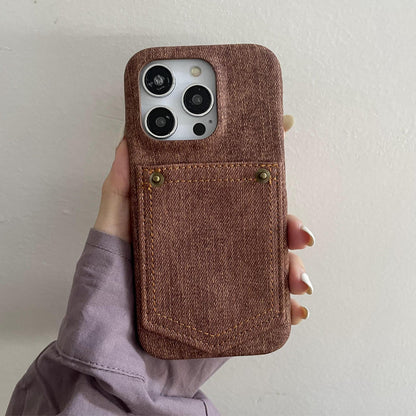 Vintage Phone Case with Card Slot for iPhone