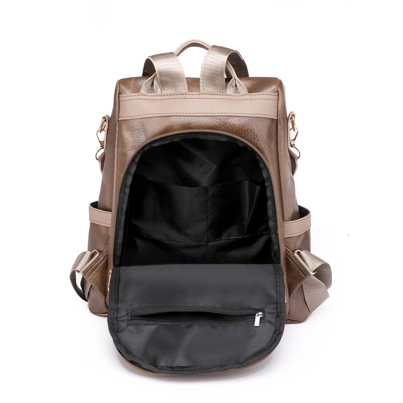 Nice Gift! Casual Soft Leather Shoulder Bag Backpack