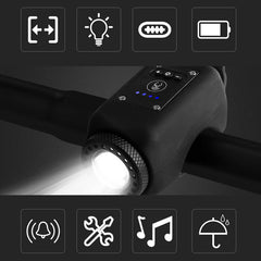🔥Last Day Promotion 60% OFF🔥🔥Outdoor Waterproof Bike Headlight with Horn