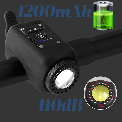 🔥Last Day Promotion 60% OFF🔥🔥Outdoor Waterproof Bike Headlight with Horn