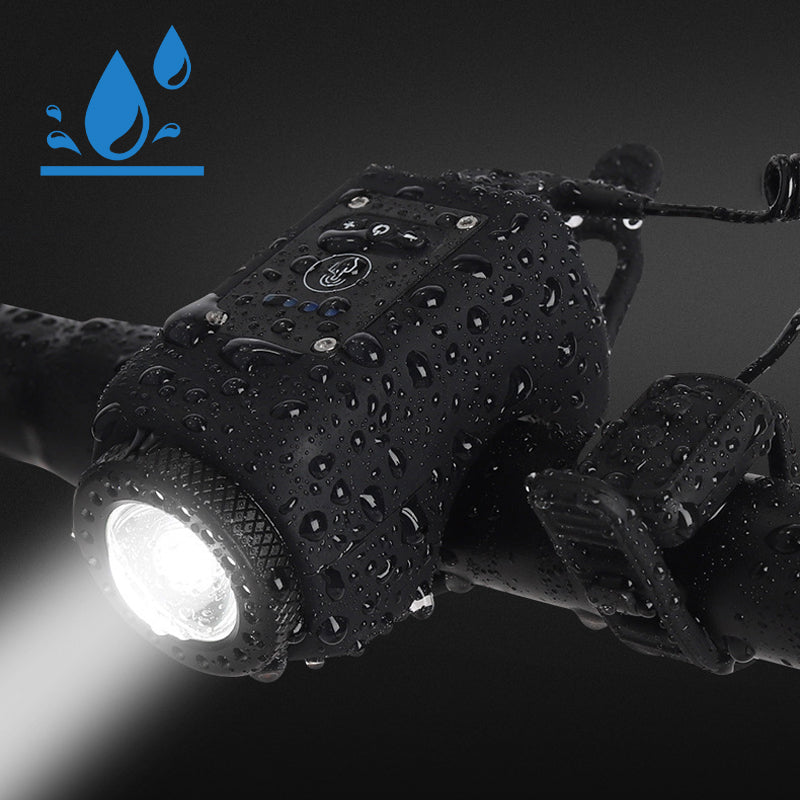 🔥Last Day Promotion 60% OFF🔥🔥Outdoor Waterproof Bike Headlight with Horn