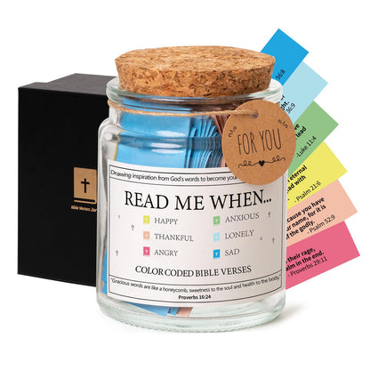 ✨New Year Sale 49% OFF⏰✝️Inspirational Bible Verses Jar - A Reminder of God's Words💖