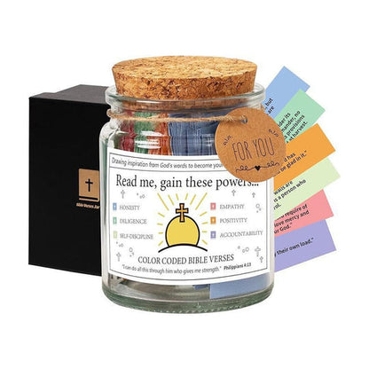 ✨New Year Sale 49% OFF⏰✝️Inspirational Bible Verses Jar - A Reminder of God's Words💖