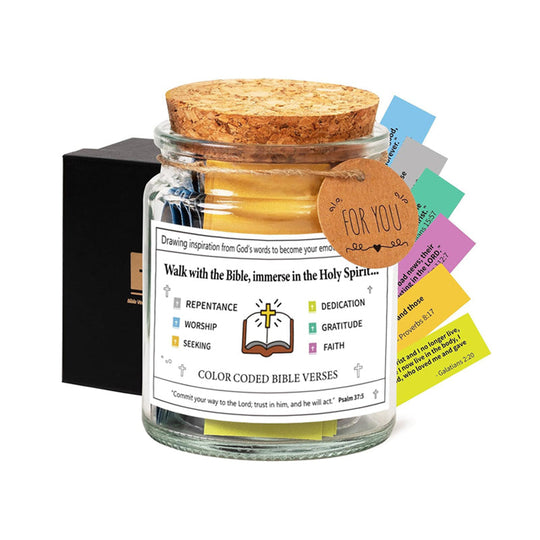 ✨New Year Sale 49% OFF⏰✝️Inspirational Bible Verses Jar - A Reminder of God's Words💖