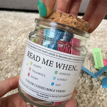 ✨New Year Sale 49% OFF⏰✝️Inspirational Bible Verses Jar - A Reminder of God's Words💖