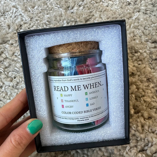 ✨New Year Sale 49% OFF⏰✝️Inspirational Bible Verses Jar - A Reminder of God's Words💖