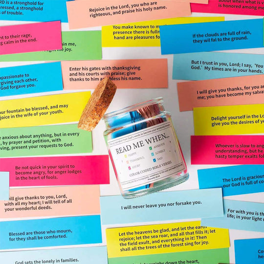 ✨New Year Sale 49% OFF⏰✝️Inspirational Bible Verses Jar - A Reminder of God's Words💖