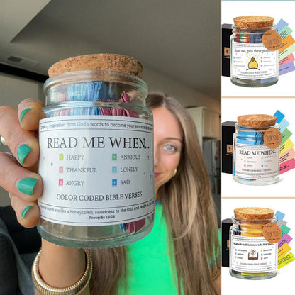 ✨New Year Sale 49% OFF⏰✝️Inspirational Bible Verses Jar - A Reminder of God's Words💖