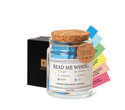 ✨New Year Sale 49% OFF⏰✝️Inspirational Bible Verses Jar - A Reminder of God's Words💖