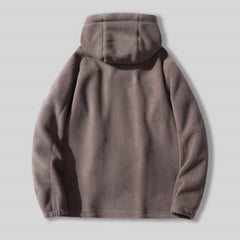 [Best Gift For Him] Men's Double-Faced Faux Fleece Warm Hooded Jacket