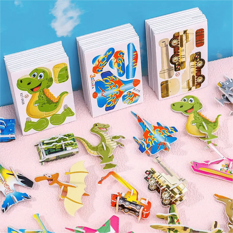 🦖 Final Day:  50% OFF🧩 EDUCATIONAL 3D PUZZLE - 50-Piece Cartoon Dinosaur Set with Vibrant Colors, Develops Creativity & Spatial Thinking for Ages 4+ 🎨✨