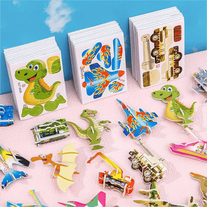 🦖 Final Day:  50% OFF🧩 EDUCATIONAL 3D PUZZLE - 50-Piece Cartoon Dinosaur Set with Vibrant Colors, Develops Creativity & Spatial Thinking for Ages 4+ 🎨✨