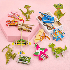 🦖 Final Day:  50% OFF🧩 EDUCATIONAL 3D PUZZLE - 50-Piece Cartoon Dinosaur Set with Vibrant Colors, Develops Creativity & Spatial Thinking for Ages 4+ 🎨✨