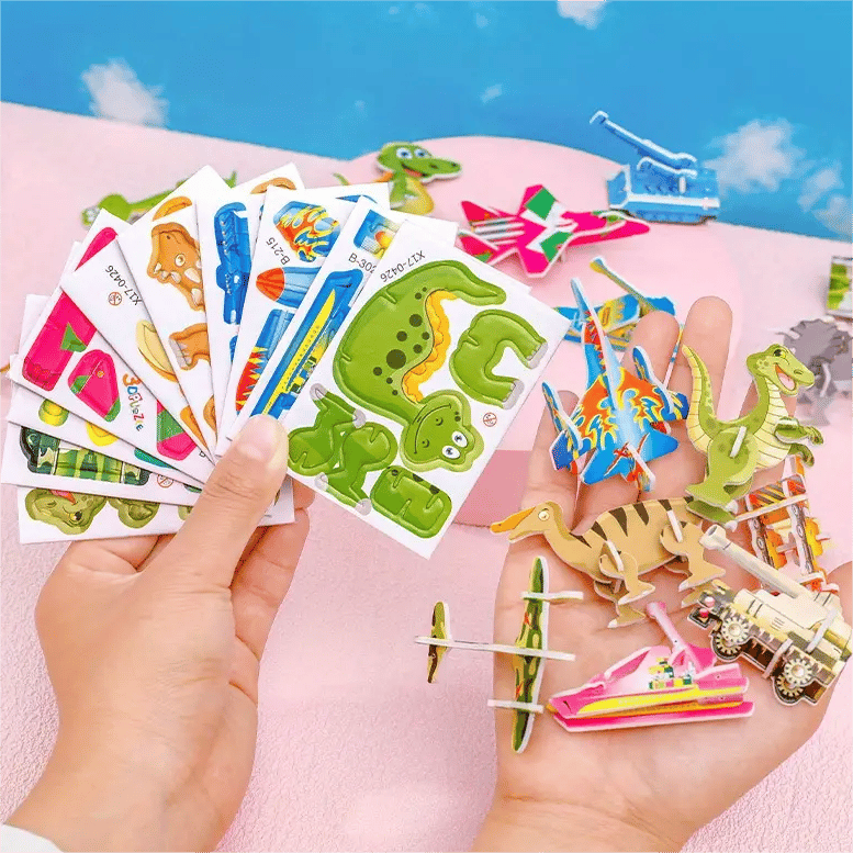 🦖 Final Day:  50% OFF🧩 EDUCATIONAL 3D PUZZLE - 50-Piece Cartoon Dinosaur Set with Vibrant Colors, Develops Creativity & Spatial Thinking for Ages 4+ 🎨✨
