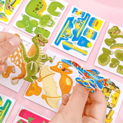 🦖 Final Day:  50% OFF🧩 EDUCATIONAL 3D PUZZLE - 50-Piece Cartoon Dinosaur Set with Vibrant Colors, Develops Creativity & Spatial Thinking for Ages 4+ 🎨✨