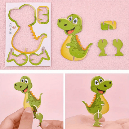 🦖 Final Day:  50% OFF🧩 EDUCATIONAL 3D PUZZLE - 50-Piece Cartoon Dinosaur Set with Vibrant Colors, Develops Creativity & Spatial Thinking for Ages 4+ 🎨✨
